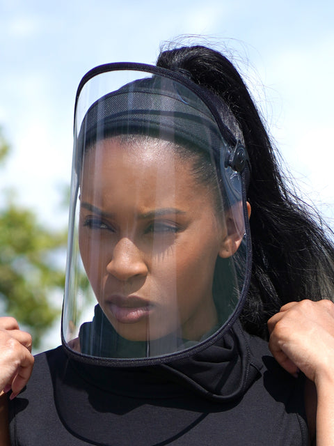 Full Face Head Shield-Black