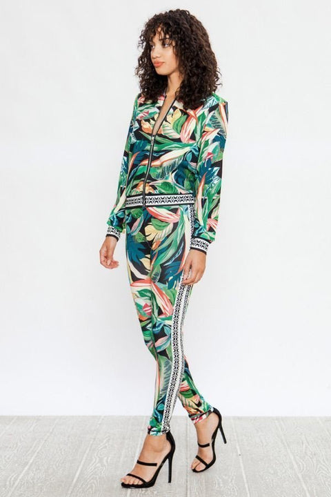 Claire Two Piece Tropical Set